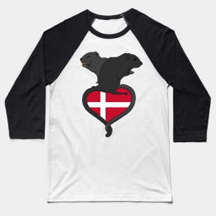 Gerbil Denmark (dark) Baseball T-Shirt